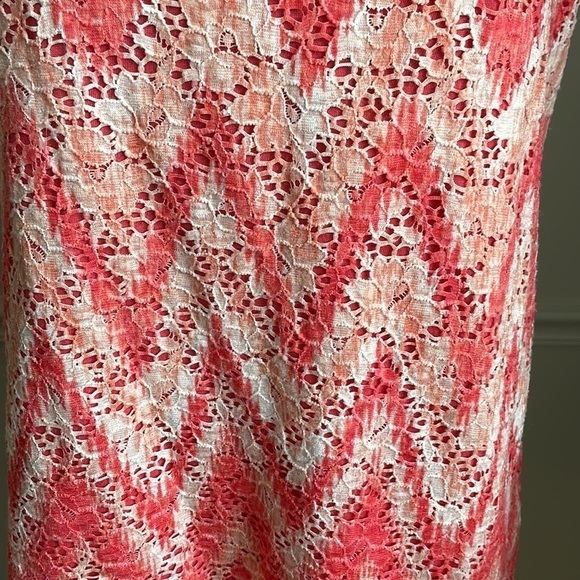 FRENCH Laundry Orange White Tank Top Blouse Size ize L - Picture 5 of 9